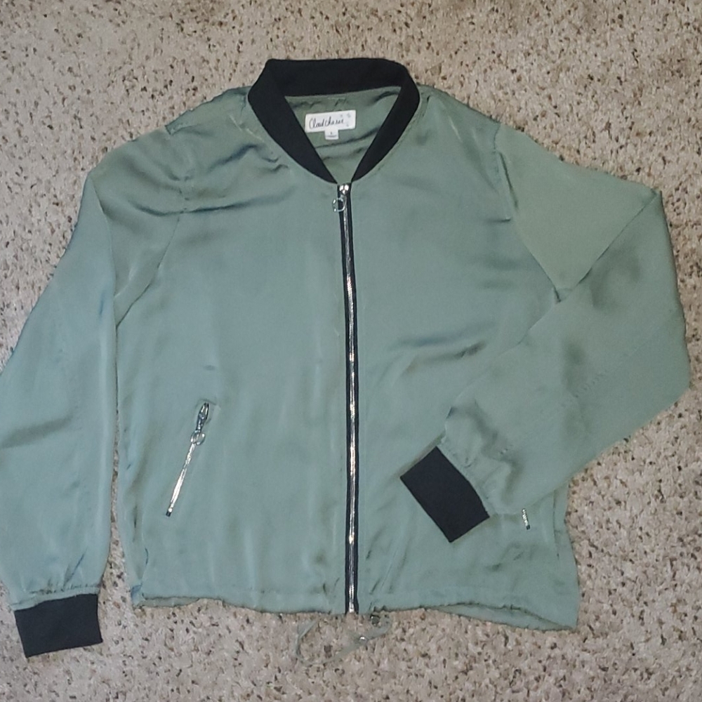 Satin Bomber Jacket